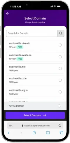 Domain name ideas with free and low-cost options and yearly prices